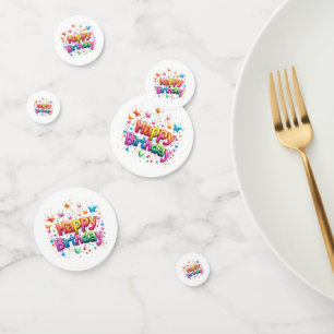 Confettis de table d'anniversaire