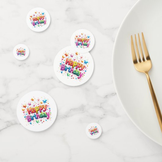Confettis de table d'anniversaire (Groupe)