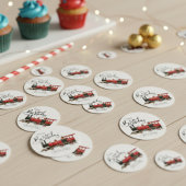 Confettis de table d'anniversaire de train vintage