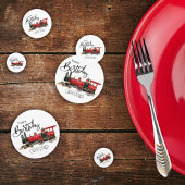 Confettis de table d'anniversaire de train vintage