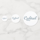 Confettis de table de fête de cocktail en forme de (Devant)