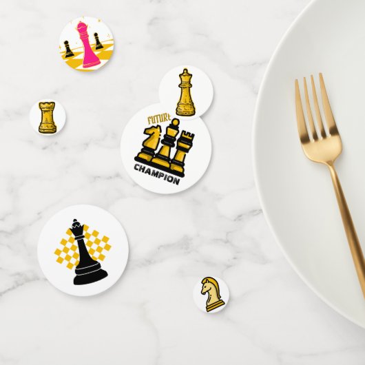 Confettis de Table de Jeu d'Échecs Pièces (Groupe)