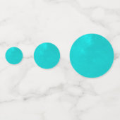 Confettis de table de mariage Licorne Turquoise (Derrière)