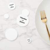 Confettis de table de mariage noir et blanc (Groupe)