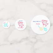 Confettis de table de poisson (Devant)