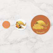 Confettis de table de Thanksgiving Fruits & Or (Devant)