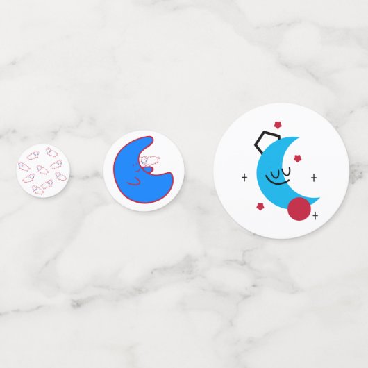 Confettis de table Demi Lune (Derrière)