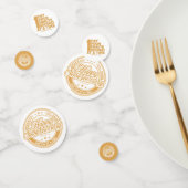 Confettis de table dorés pour anniversaire de sobr (Groupe)