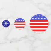 Confettis de table Drapeau américain Rouge Blanc B (Devant)