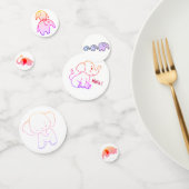 Confettis de table éléphant bébé (Groupe)