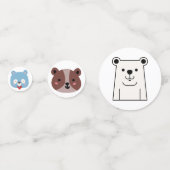 Confettis de table en forme d'ours en peluche (Derrière)