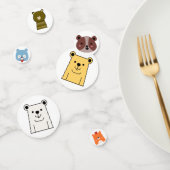 Confettis de table en forme d'ours en peluche (Groupe)