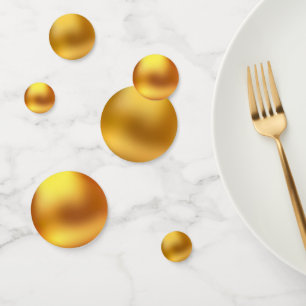 Confettis de table en or