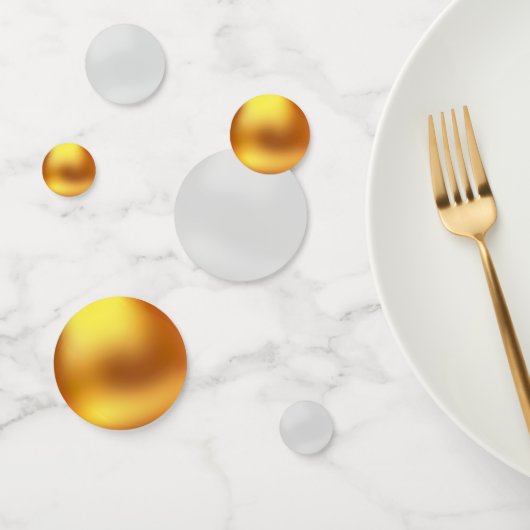 Confettis de table en or et argent (Groupe)