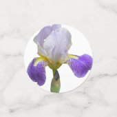 Confettis de table Iris violet et blanc (Petit recto)