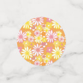 Confettis de table marguerites d'été (Petit recto)