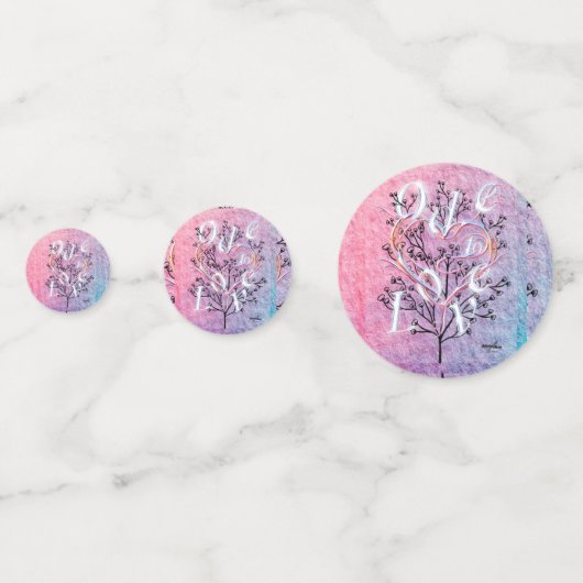 Confettis de table Ode à l'amour (Derrière)