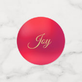 Confettis de table or et rouge (Petit recto)