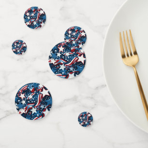 Confettis de table patriotiques