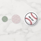 Confettis de table personnalisés de baseball (Devant)