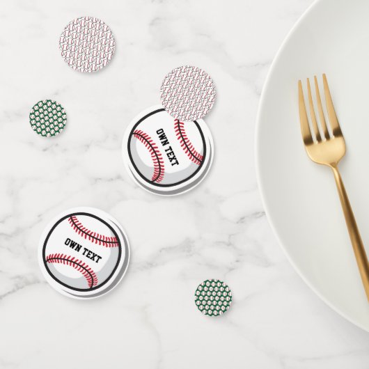 Confettis de table personnalisés de baseball (Groupe)