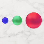 Confettis de table points arc-en-ciel (Devant)