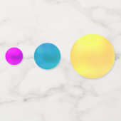 Confettis de table points arc-en-ciel (Derrière)