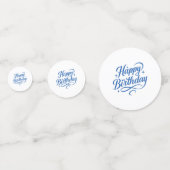 Confettis de table pour anniversaire en forme de c (Derrière)
