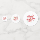 Confettis de table pour anniversaire en forme de c (Derrière)