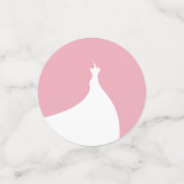 Confettis de table pour Baby Shower de Perles Rose (Petit recto)