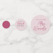 Confettis de table pour Brunch et Bulles pour la M (Devant)