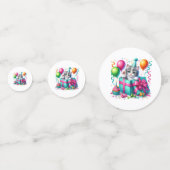 Confettis de table pour chaton d'anniversaire (Devant)