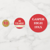 Confettis de table pour les 40 ans de la promotion (Devant)