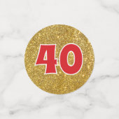 Confettis de table pour les 40 ans de la promotion (Petit recto)