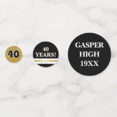 Confettis de table pour les 40 ans de la promotion (Devant)