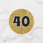 Confettis de table pour les 40 ans de la promotion (Petit recto)