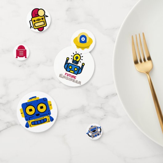 Confettis de Table Robots (Groupe)