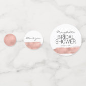 Confettis de table Rose Gold Brushstroke pour la d (Devant)