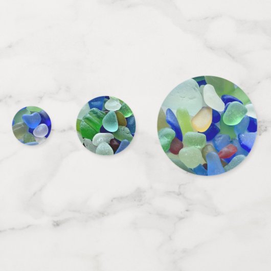 Confettis de table verre de mer (Derrière)