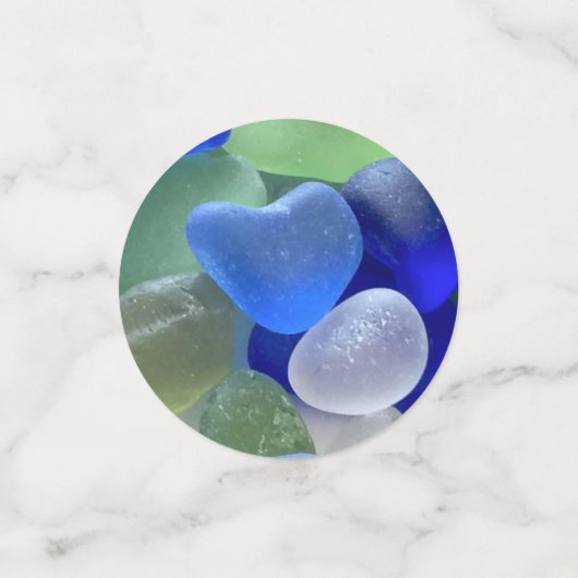 Confettis de table verre de mer (Petit recto)