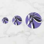 Confettis de Table Violets au Design Graphique (Devant)