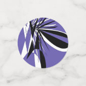 Confettis de Table Violets au Design Graphique (Petit recto)