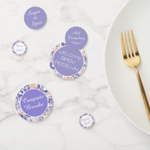 Confettis Décor Baby shower adorable Table