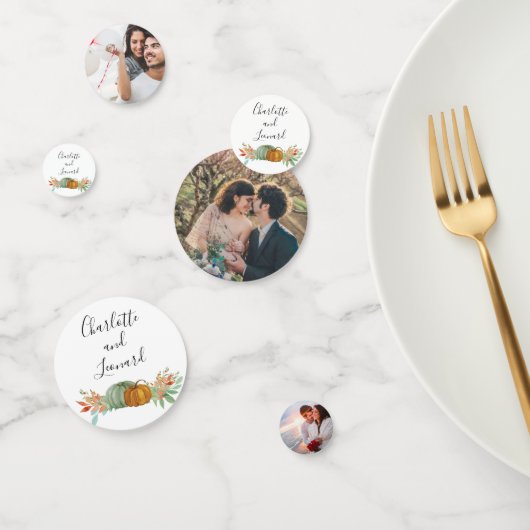 Confettis Décor de table Mariage d'automne (Groupe)