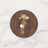 Confettis Décor du petit Baby shower occidental Cowboy AA (Petit recto)