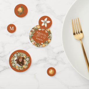 Confettis Décoration de fête de douche de mariée aux agrumes