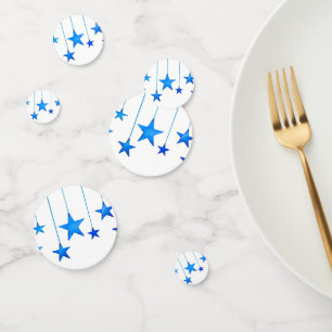 Confettis Décorations de Noël Bleues