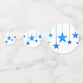 Confettis Décorations de Noël Bleues (Derrière)