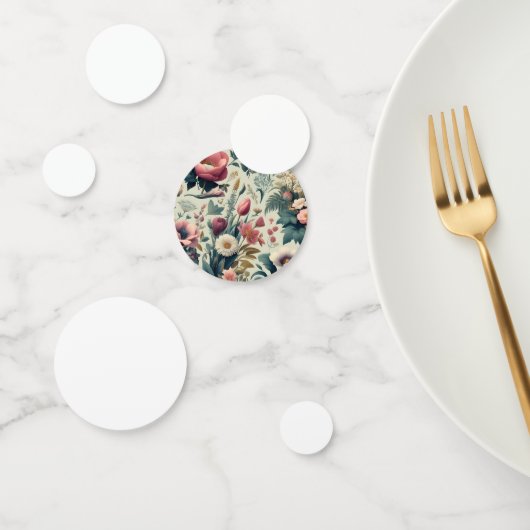 Confettis Découvrez le Motif botanique fleuri de printemps (Groupe)