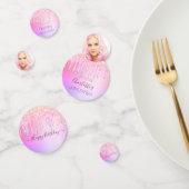 Confettis Dégustation rose quinceanera (Groupe)